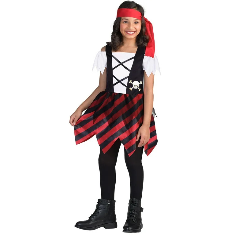 Pirate, Halloween Costume for Children, Girls Size L (10/12), by Way to Celebrate | Walmart (US)