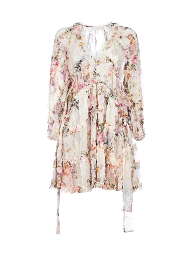 Zimmermann Brighton Frill Billow Dress | Cettire Global