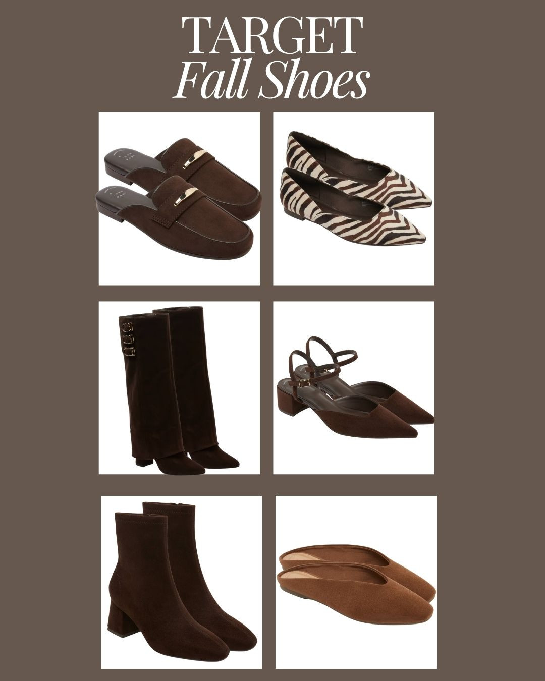 I've rounded up some cute new fall shoes from Target! 

 #LTKgrwm #LTKSeasonal #LTKSaleAlert