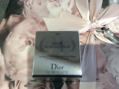 Dior Summer Play Limited Edition Lipgloss Collectors Item RARE Gold crystal box | eBay US