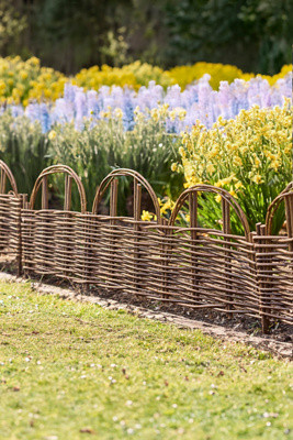 Woven Willow Arch Border Fencing, Set of 4 | Terrain