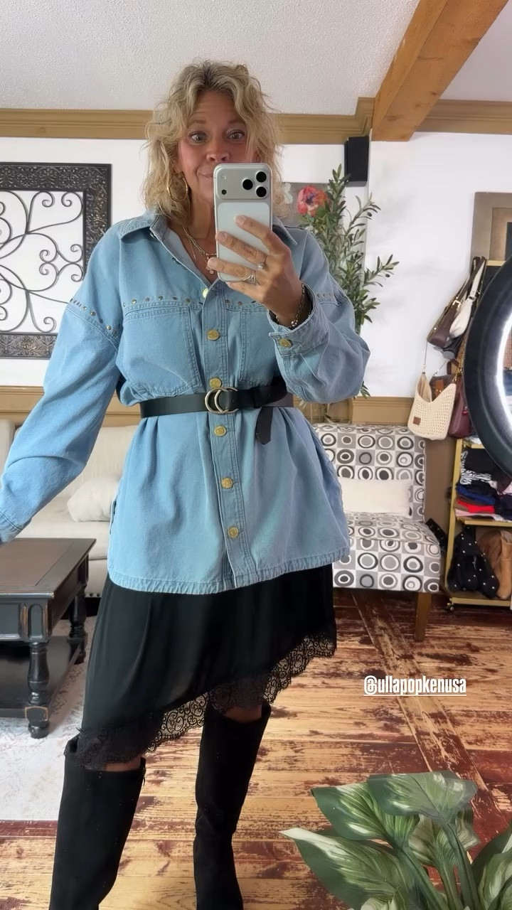 @ullapopkenusa denim short and lace slip skirt size 12/14 in each. Use code NICOLEULLA to save 35%

#LTKOver40 #LTKSeasonal #LTKootd