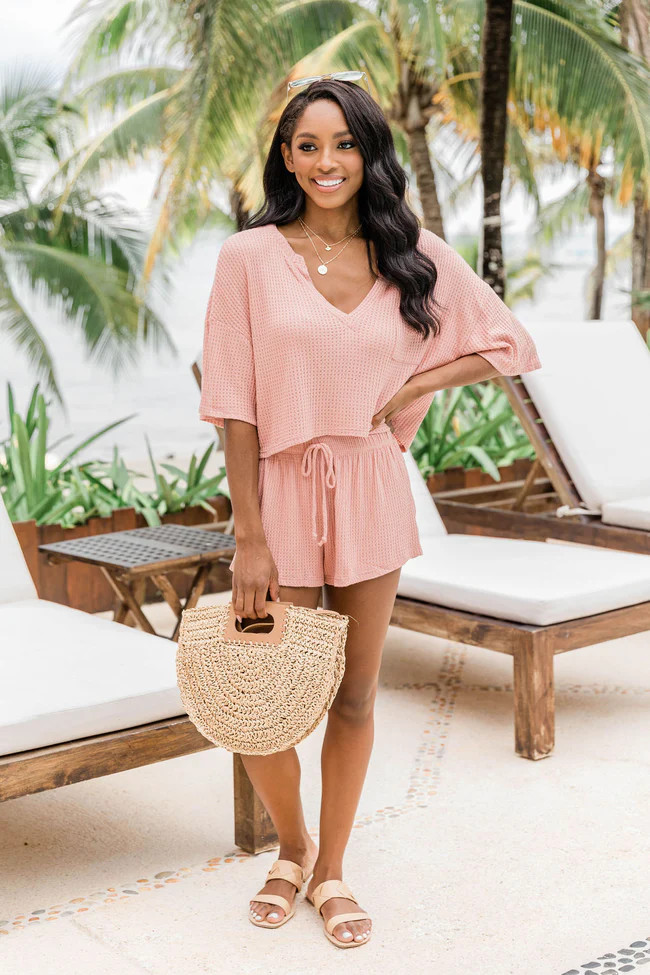 Bubbly Personality Mauve Shorts FINAL SALE | Pink Lily