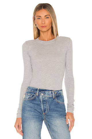 Long Sleeve Thermal Tee in Heather Grey | Revolve Clothing (Global)