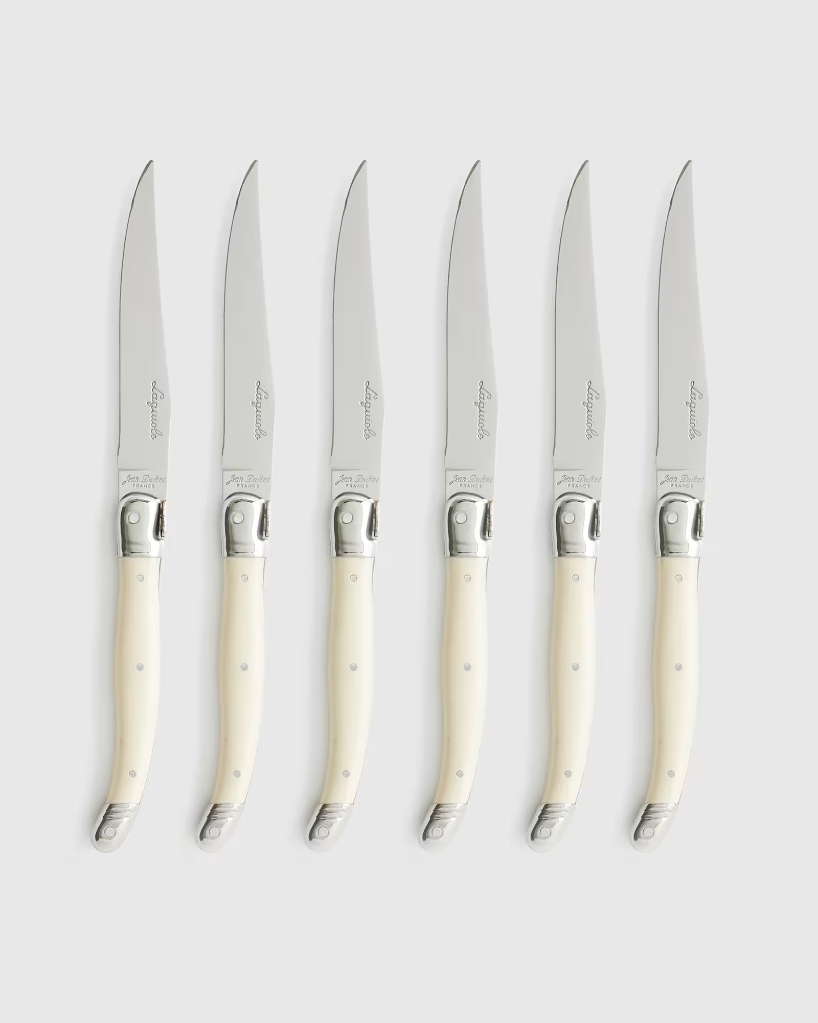 Jean Dubost Laguiole Steak Knives (Set of 6) in Ivory | Quince