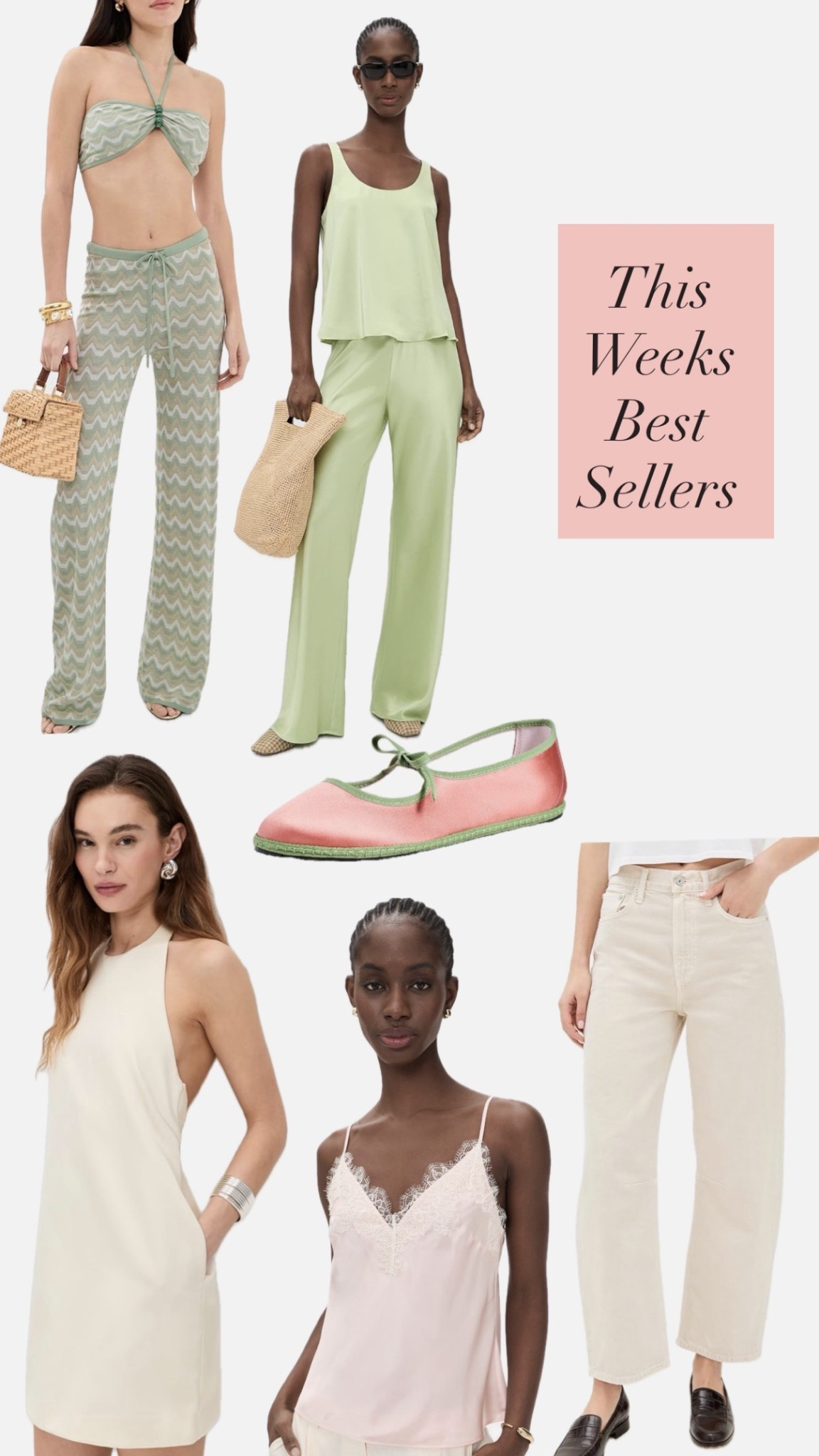 Ballerina pink, mint & ivory. Spring / Summer 26 palette! 

#LTKmomlife #LTKOver40 #LTKSeasonal