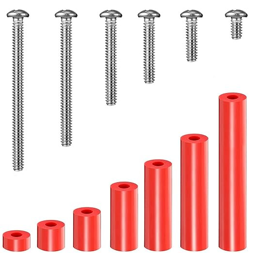 195 Pieces Electrical Outlet Extender Kit 105 Pieces Outlet Screw Spacers and 90 Pieces 6-32 Thre... | Amazon (US)