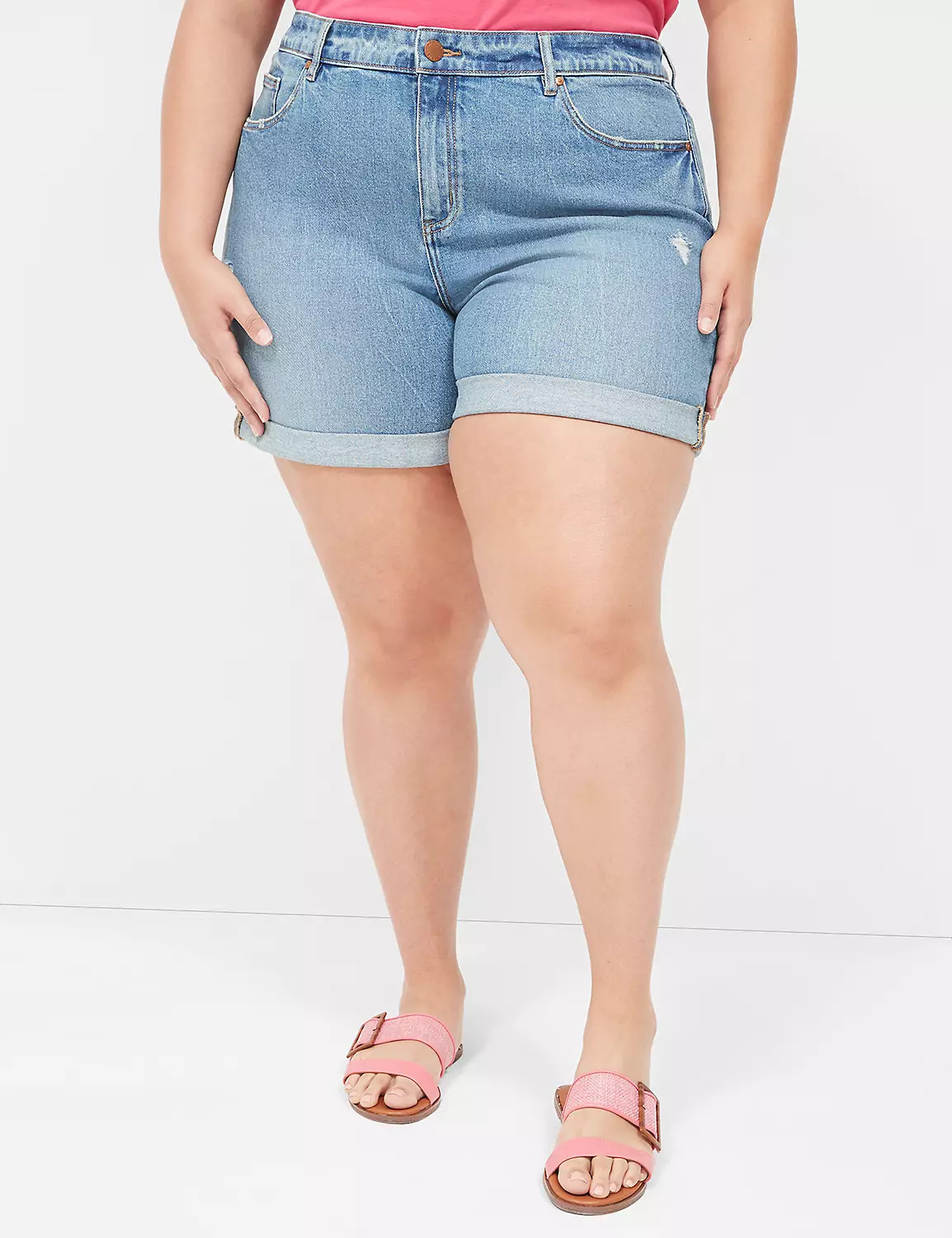 Boyfriend Fit Jean Short | LaneBryant | Lane Bryant (US)