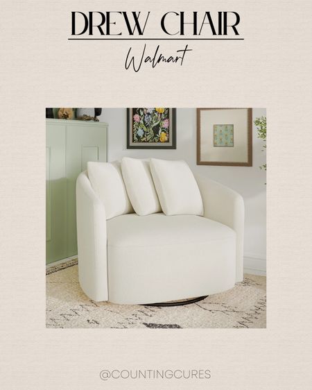 Check out this minimalist white Drew chair from Walmart! This is the perfect piece for upgrading your living room space!
#homefurniture #affordablefinds #modernhome #springrefresh

#LTKstyletip #LTKSeasonal #LTKhome