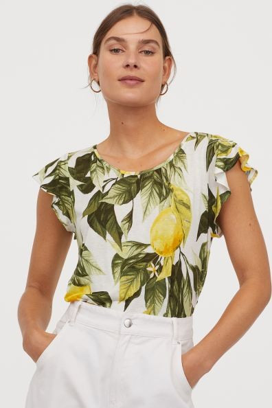 Flutter-sleeved Top | H&M (US + CA)