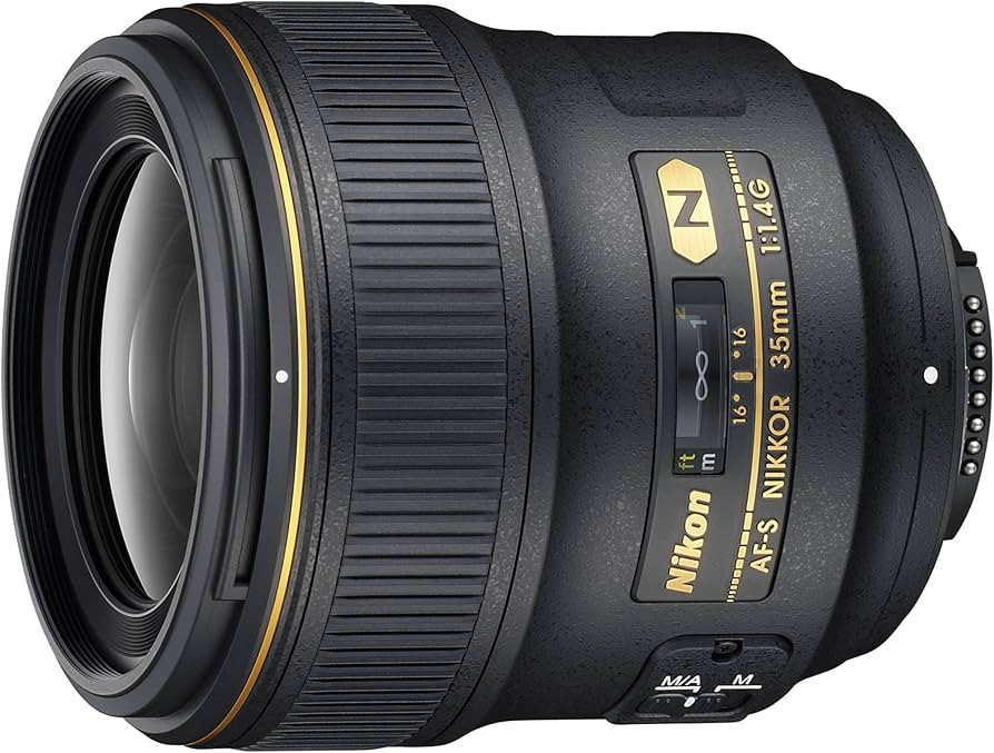 Nikon AF FX NIKKOR 35mm f/1.4G Fixed Focal Length Lens with Auto Focus for Nikon DSLR Cameras | Amazon (US)