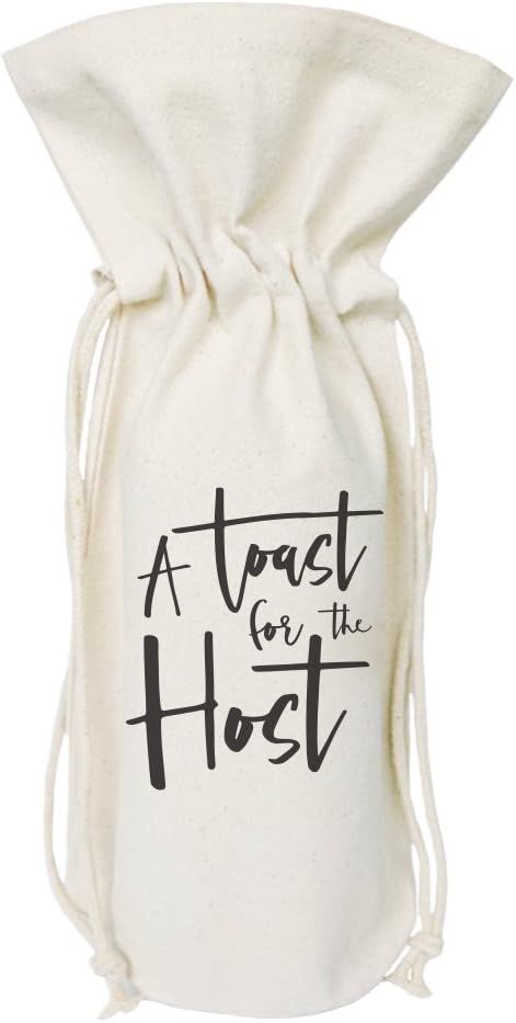 The Cotton & Canvas Co. A Toast for the Host Wine Bag, Bottle Cover, Party Table Decoration and H... | Amazon (US)