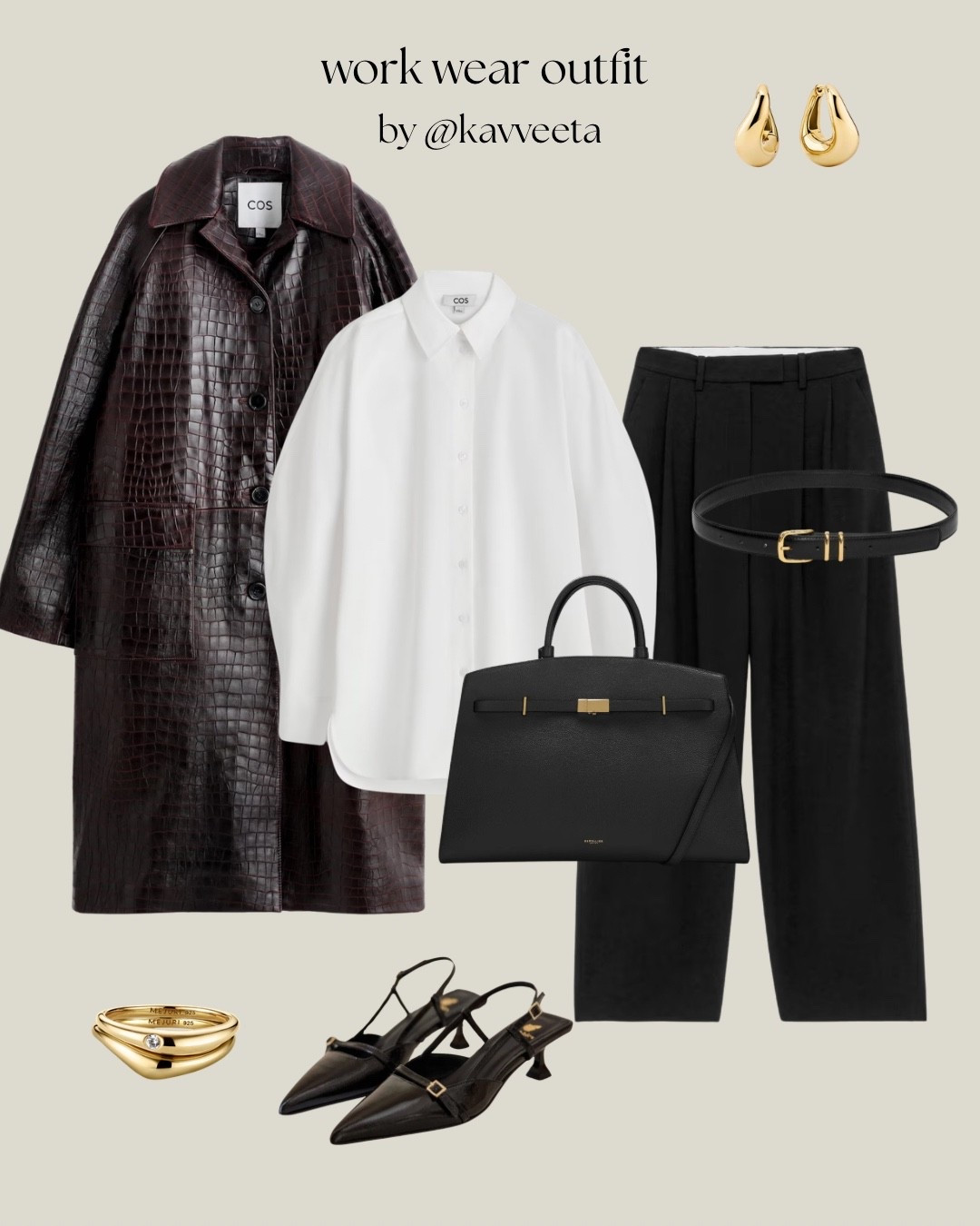 Work wear . Office look , office outfit , work bag  

#LTKbag #LTKstyletip #LTKworkwear