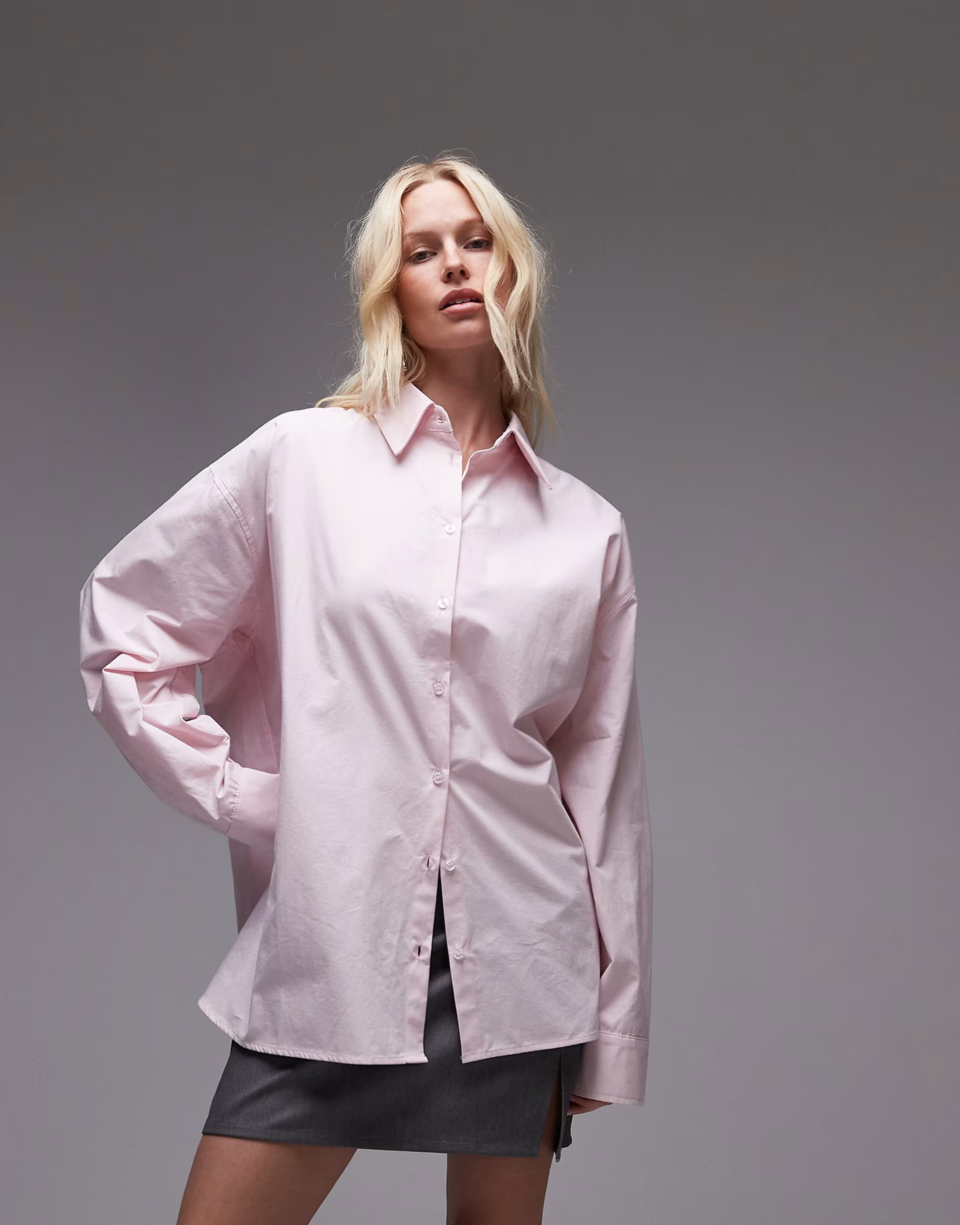 ASOS DESIGN cinch waist wrap multiway shirt in pink | ASOS | ASOS (Global)