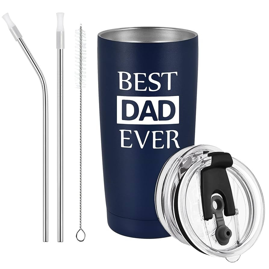 GINGPROUS Best Dad Ever Travel Tumbler, Father's Day Christmas Birthday Gift for Dad Father Dad t... | Amazon (US)