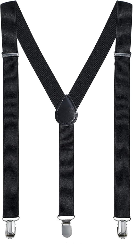 Leadtex Suspenders for Adult Y Shape with Strong Metal Clips Adjustable Elastic Braces Y Style On... | Amazon (US)