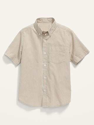 Printed Built-In Flex Short-Sleeve Shirt for Boys | Old Navy (US)