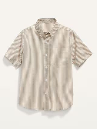 Printed Built-In Flex Short-Sleeve Shirt for Boys | Old Navy (US)