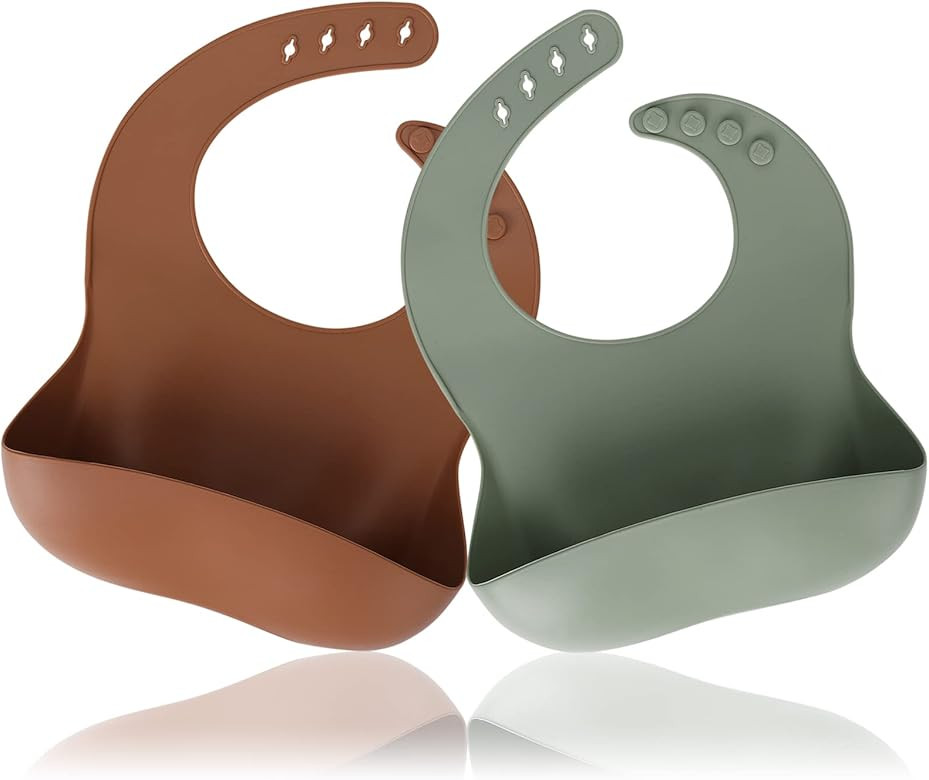 Silicone Baby Bibs, Socub Comfortable Waterproof Silicone Bibs for Babies & Toddlers, BPA Free, w... | Amazon (US)