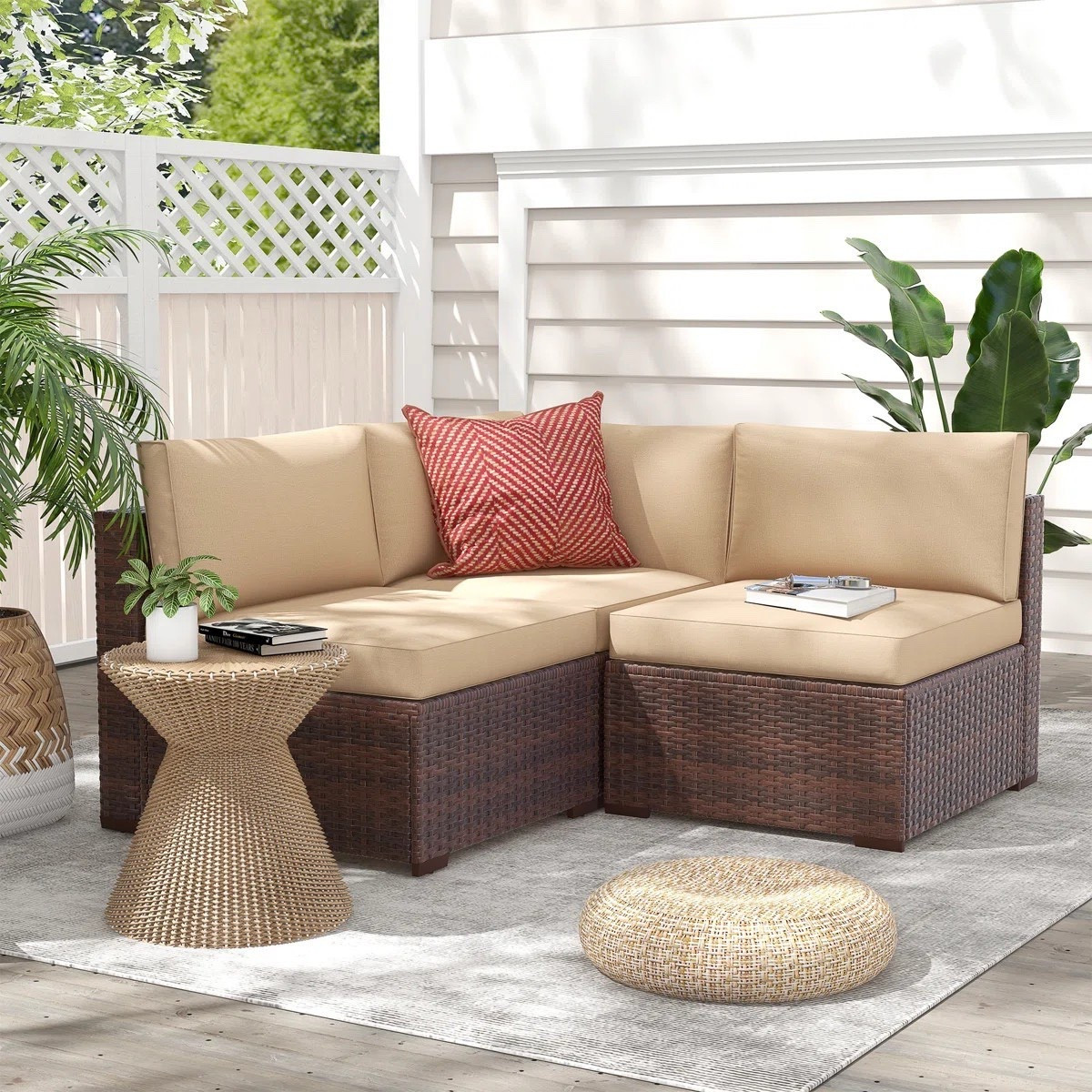 Create a relaxed, inviting outdoor space — the Bryonny wicker patio set brings comfort, warmth, and effortless style to your backyard. ON SALE and under $300.

Keywords: Wicker patio set, couch, patio couch, patio furniture, outdoor patio set, outdoor couch, outdoor sectional set, outdoor furniture set, outdoor conversation set

#LTKHome #LTKSaleAlert #LTKSeasonal