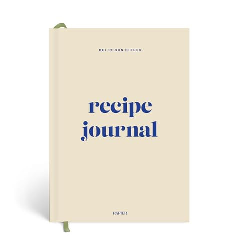 Papier Hardback Recipe Journal - Cream, 8.46" L x 6.02" W | Hardcover Food Recipe, Cooking & Dining Journal | Diary Preserves Family Traditions, Space for Meal Ratings, Cooking Hints & Tips | Amazon (US)