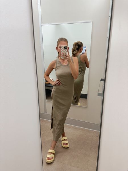 Rib knit bodycon dress from target! It's made of a soft, stretchy rib knit material. I love how the neckline is simple and the fit is comfy for only $20!

Wedding guest dress
Vacation Outfit
Spring dress
Summer outfit
Moreewithmo

#LTKSwim #LTKFindsUnder50 #LTKWorkwear