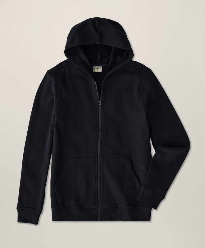 Men’s Brushed Fleece Zip Hoodie made with Organic Cotton | Pact | Pact Apparel