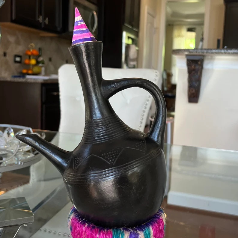Ethiopian Eritrean Traditional Coffee Pot Clay Coffee Pot | Etsy | Etsy (US)