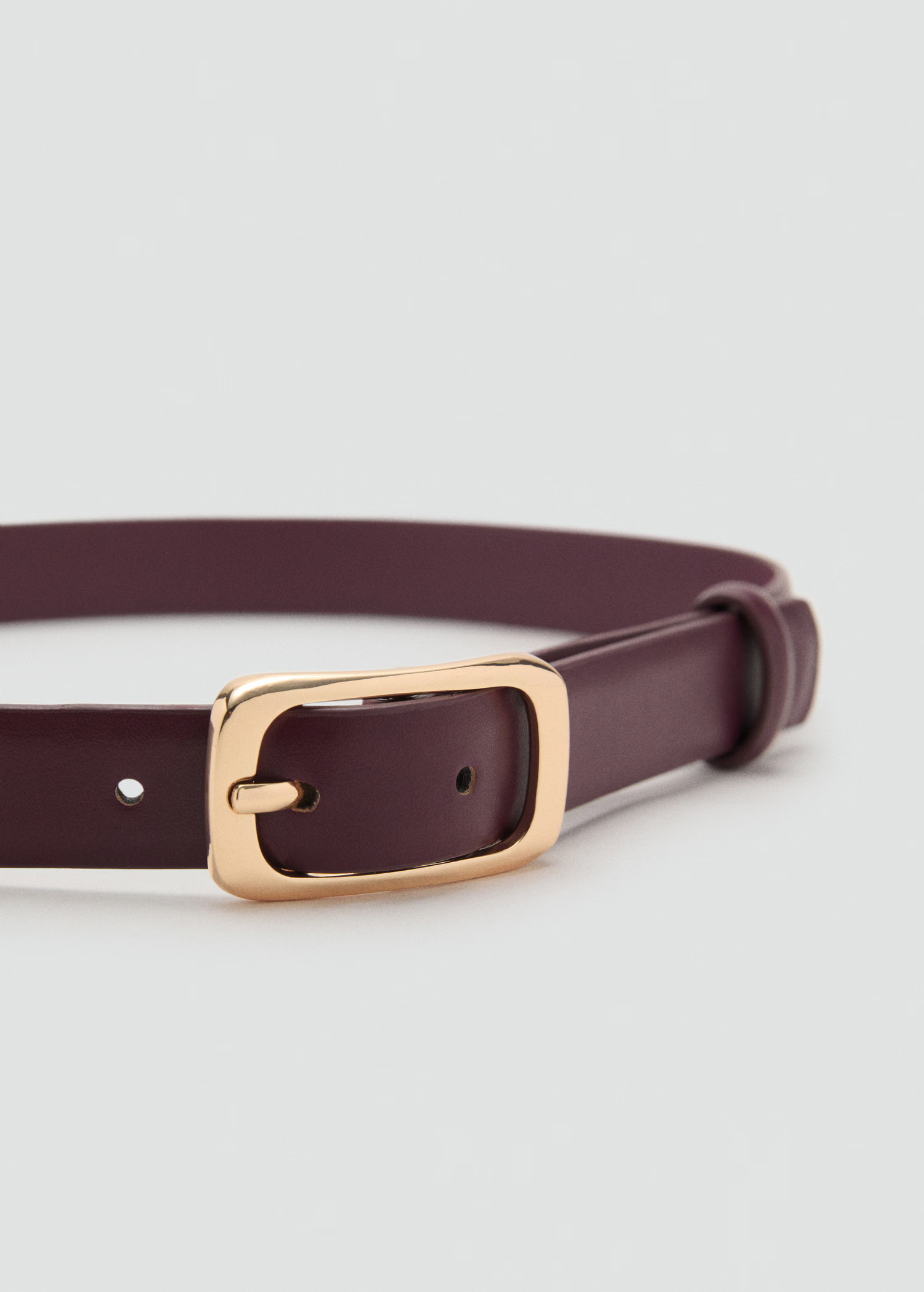 Rectangular buckle belt | MANGO (UK)