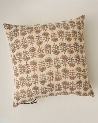 Flora Natural Printed Pillow | Magnolia
