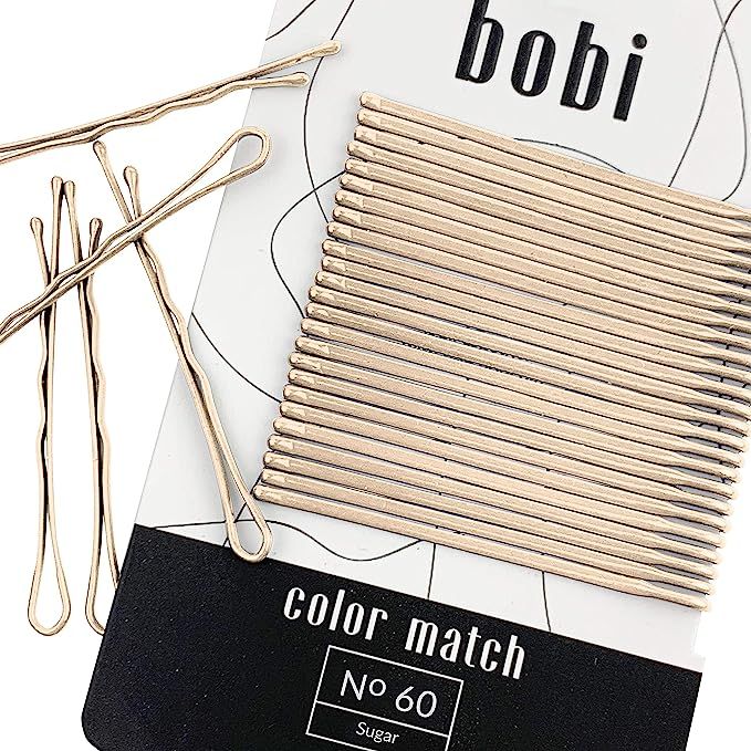 BOBI platinum blonde bobby pins (25 ct) - 2 inches - Sugar - exact matched to hair color level 60 | Amazon (US)