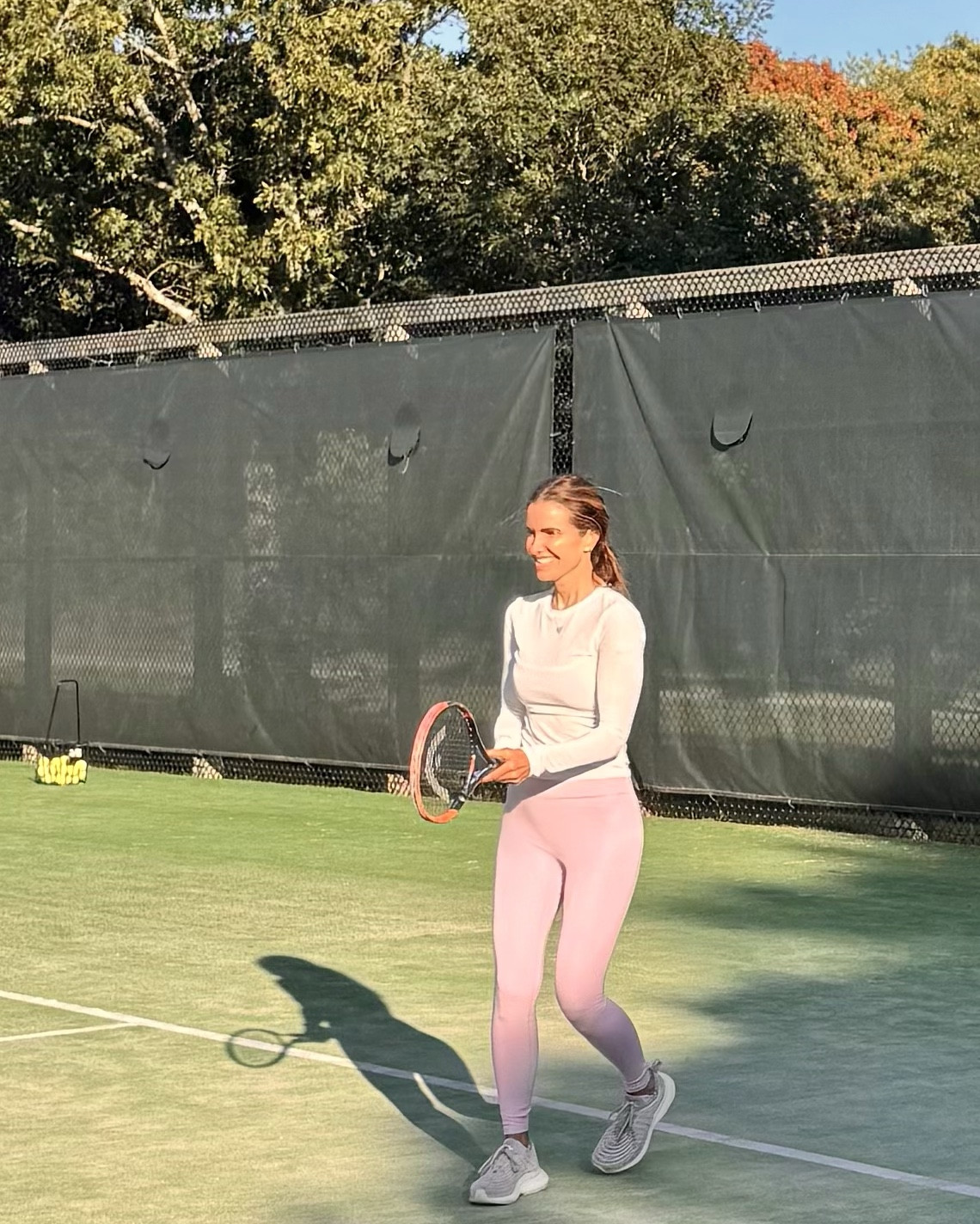 evening tennis clinic w friends on martha’s vineyard (i hadn’t played since i was here last summer lol) but it was sm fun! 

shop my fav set that can take you from walks, to heated pilates & even tennis or pickleball too🎾 

set runs tts wearing small matching top & x-small leggings 

long-sleeved tee tts also wearing a small matching

shop courtney’s long-sleeved tee & leggings beliw too + sone other workout must-haves of mine...

+ wearing the only sneakers i own & love! 


#LTKShoeCrush #LTKFindsUnder100 #LTKActive