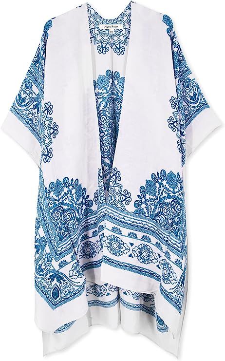 Moss Rose Women Summer Bikini Kimono Bathing Suit Cover Ups for Swimwear | Amazon (US)