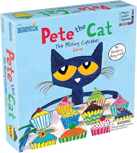 Pete the Cat Missing Cupcakes Board Game from Briarpatch, Create a Beautiful Array of Dessert, Pe... | Amazon (US)