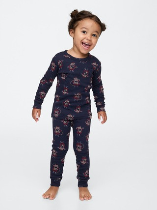 babyGap Organic Brushed Cotton Holiday PJ Set | Gap (US)