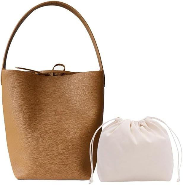 Leather Bucket Bag for Women，Genuine Large Hobo Bags Calf Leather with Pebbled Texture，Should... | Amazon (US)