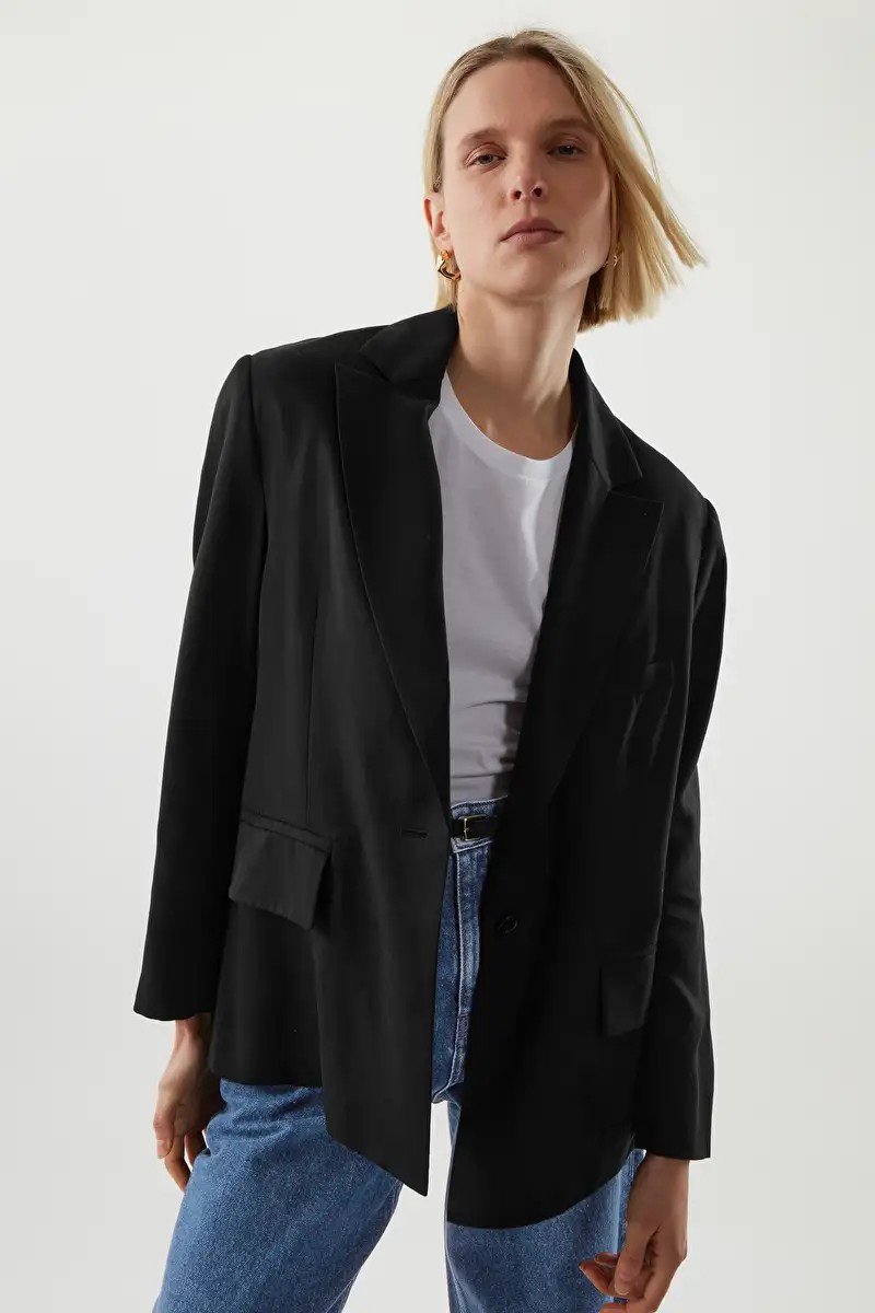 OVERSIZED-FIT BLAZER - BLACK - COS | COS UK
