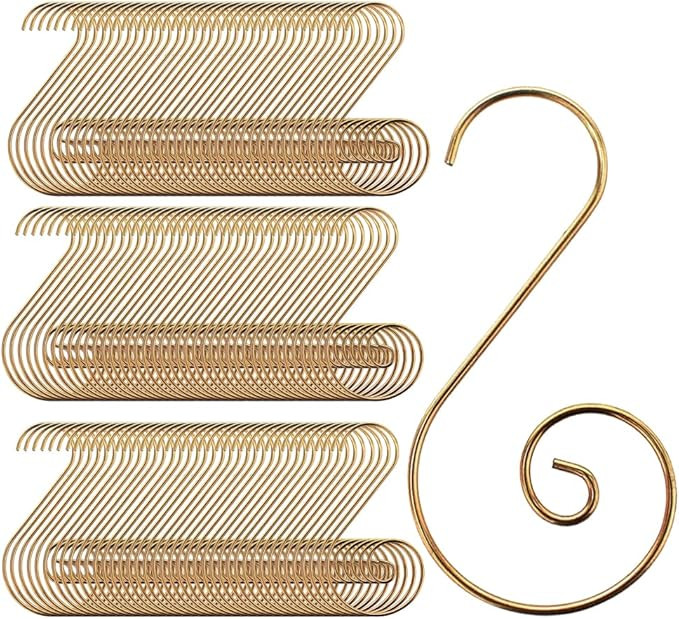 Christmas Ornaments Hooks Christmas Tree Hanger Great for Christmas Tree Decoration - 120 /Gold | Amazon (US)