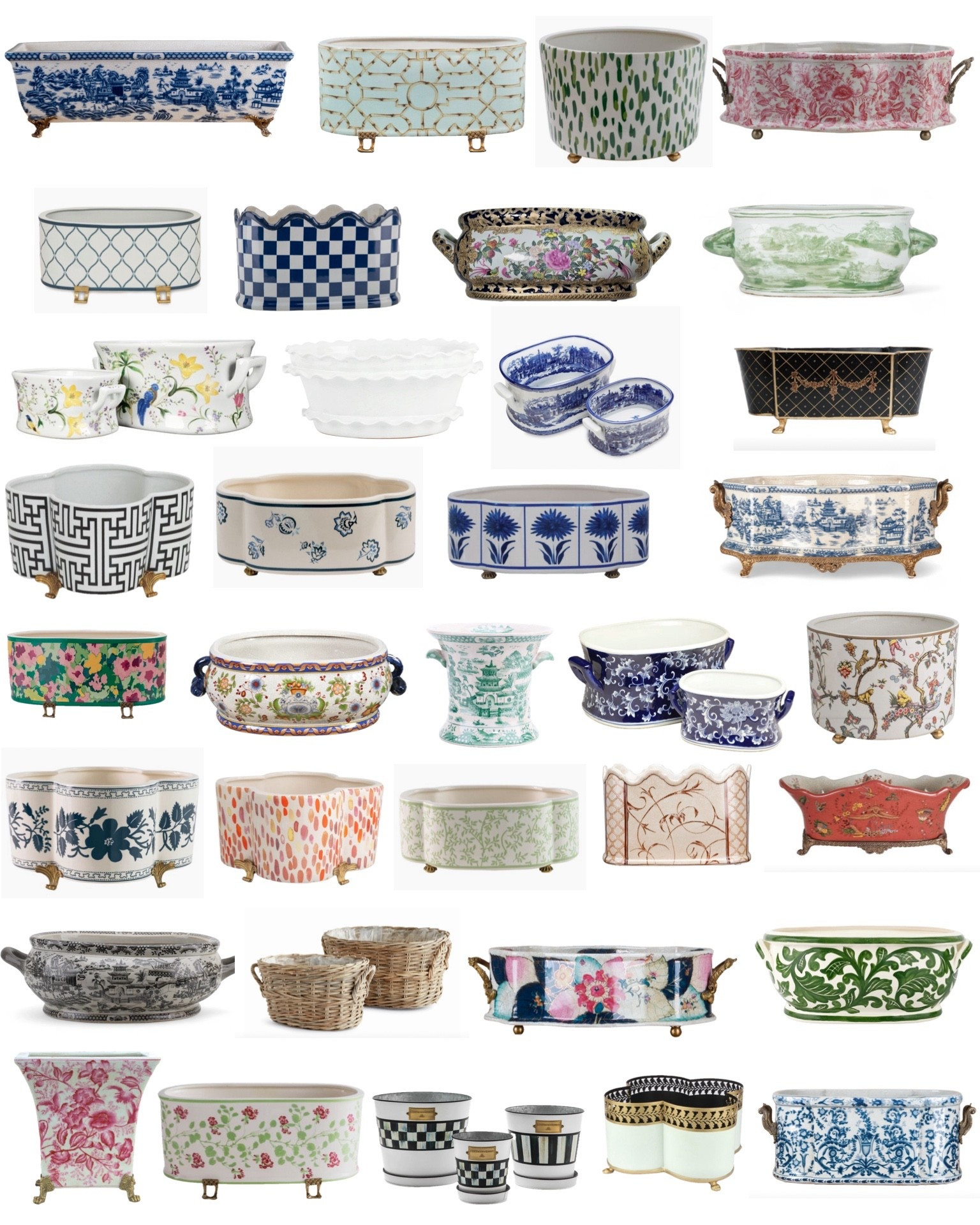 Sharing new chinoiserie footbath planters with you! I have a mix of new, vintage, and antique. They are stunning pieces that will make a lasting impression. The quality is also phenomenal. 

#LTKHome #LTKSaleAlert #LTKWedding