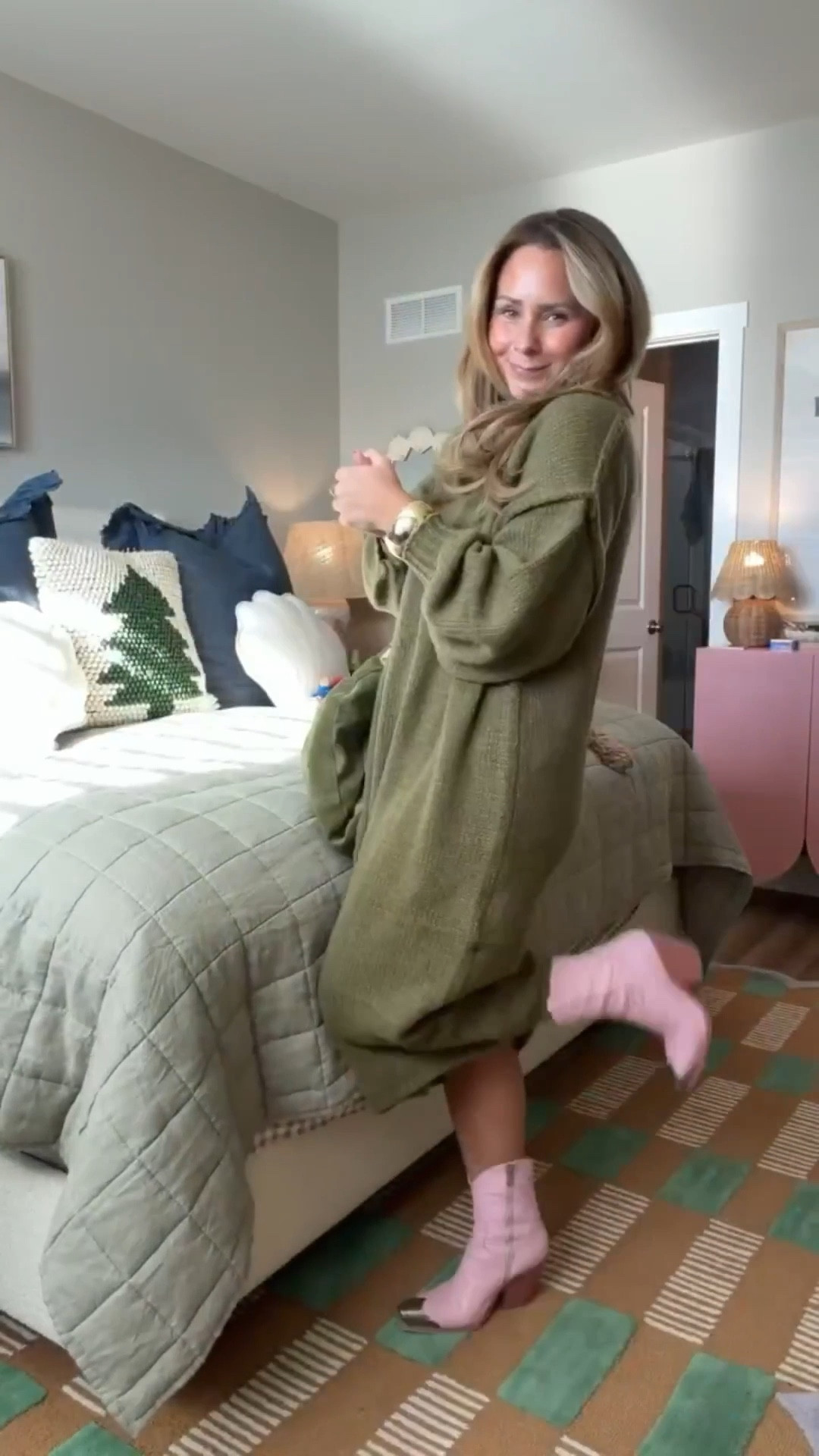 If you need one dress to get you through the next few weeks, this is it.
Throw it on, change the accessories, done.

✔️ comfy
✔️ flattering
✔️ easy to dress up or down
✔️ actually wearable for real life

I’m styling it two ways here, but the possibilities are endless — errands, dinners, holiday plans, mom life, all of it.

PS: yes, it arrives before Christmas 🎄

women’s dresses, sweater dress, cowboy booties, trendy outfit, cozy casual outfit, everyday casual outfit, petite friendly 

#LTKSeasonal #LTKPetite #LTKootd