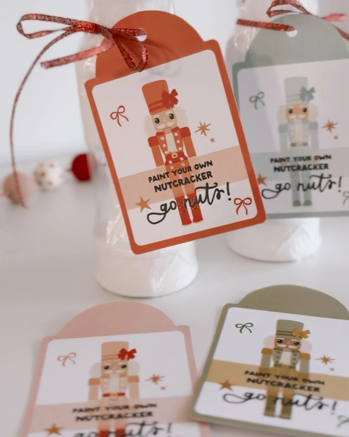 Paint a Nutcracker tags | Printable Tags | The Letter Vee