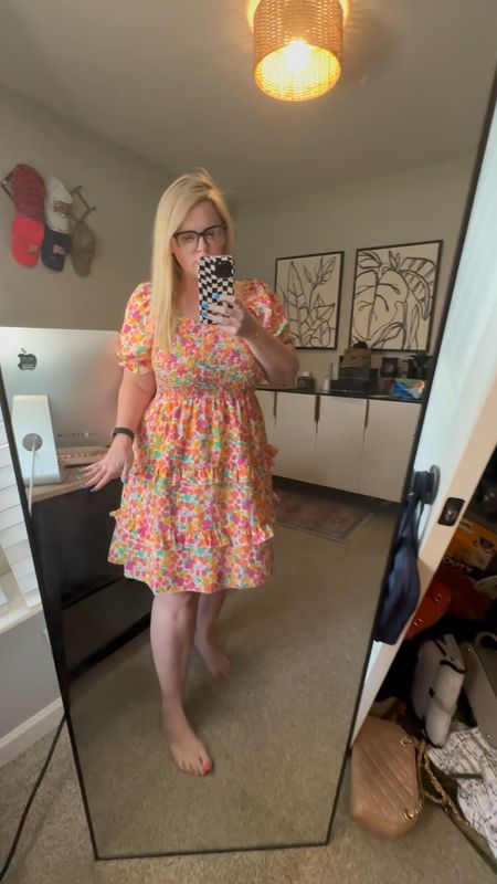 The perfect tiered dress for Spring. I am 5’3 and it is knee length. The floral pattern is so colorful. I can’t wait to take this dress on vacation. This dress is very affordable and from Amazon.

Amazon Finds
Amazon Fashion
Amazon Style
Amazon Dresses
Floral Dress
Spring Dress
Vacation outfit 

#LTKSeasonal #LTKsalealert #LTKunder50