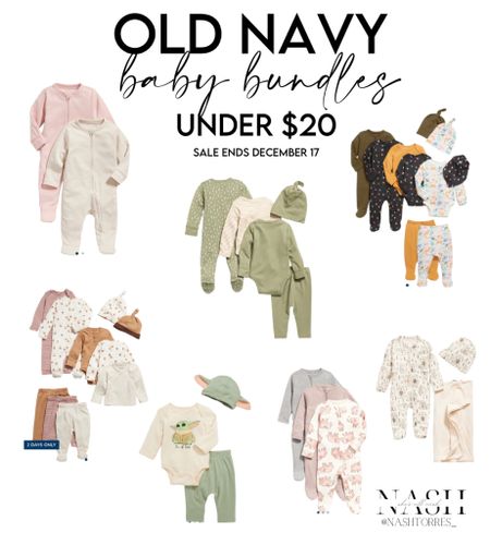 Favorite baby basics and baby bundles from the Old Navy Sale! All under $20 after 30% applied at checkout. Perfect baby shower gifts and new mom gifts for babies. 
 neutral baby styles and colorful baby clothes included  

#LTKbaby #LTKHoliday #LTKunder50