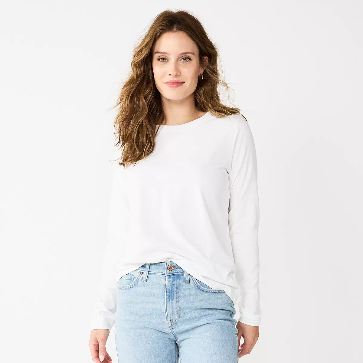 Women's Sonoma Goods For Life® Everyday Crewneck Long Sleeve Tee | Kohl's