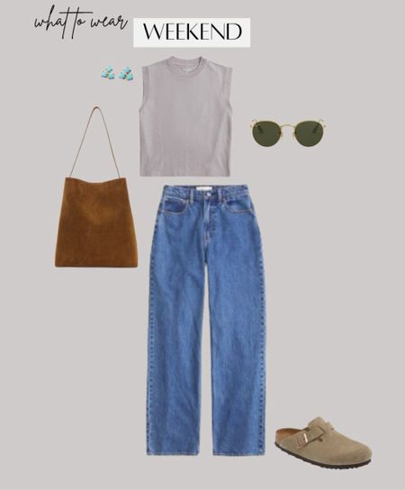 weekend outfit inspo

Abercrombie jeans, Birkenstock clogs outfit, suede top bag, turquoise jewelry boho earrings, ray ban sunglasses, running errands outfit 

#LTKU #LTKstyletip #LTKSeasonal
