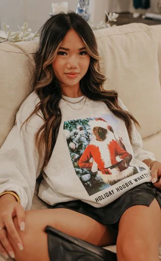 charlie southern: holiday hoobie whatty sweatshirt | RIFFRAFF