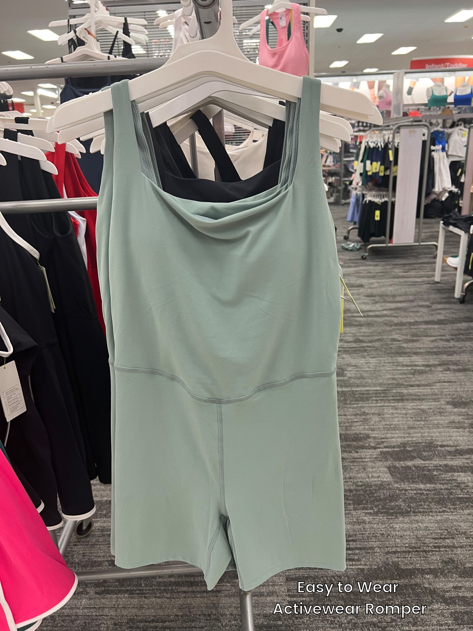 Target All in Motion Sleeveless Sage Activewear Romper/biker shorts style Workout Outfit Idea #target #targetstyle #allinmotion #sage #workoutclothes #ootd #targetactivewear #allinmotion 

#LTKTravel #LTKFindsUnder50 #LTKStyleTip