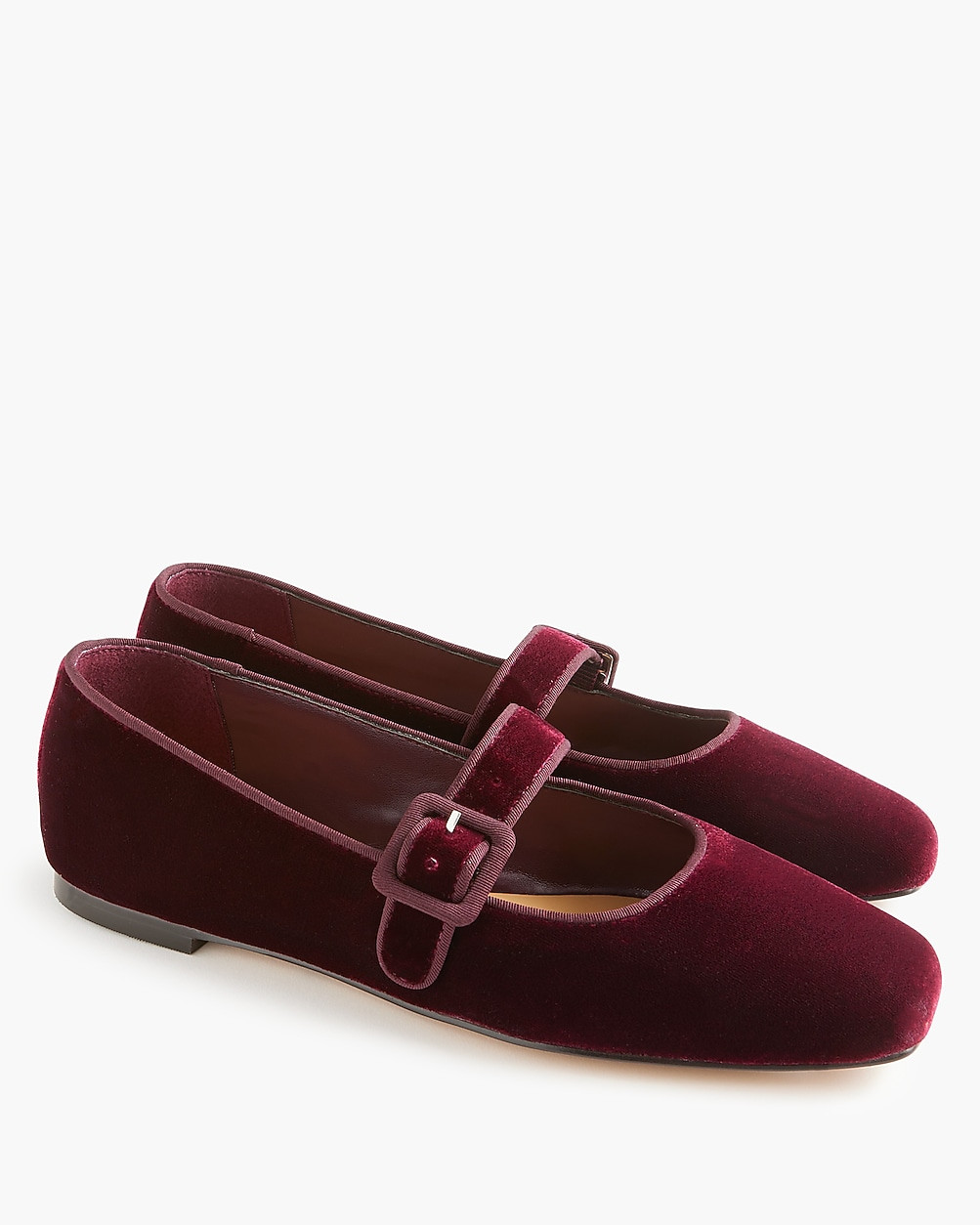 Velvety square-toe Mary Jane flats | J.Crew Factory