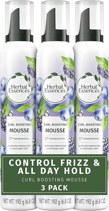 Herbal Essences Curl Boosting Mousse, Frizz Control for Curly & Wavy Hair, Long-Lasting Hold with... | Amazon (US)