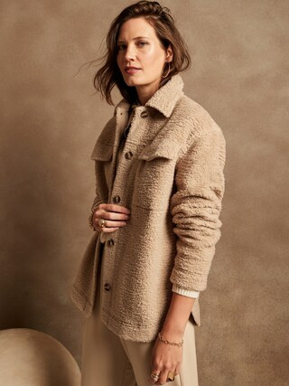 Sherpa Shacket | Banana Republic Factory